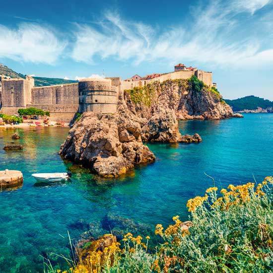 Dubrovnik pogled blizu Hotela Lero